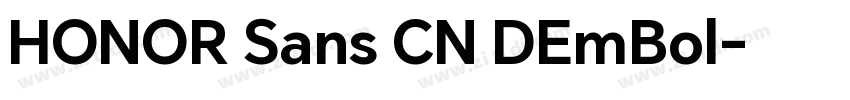 HONOR Sans CN DEmBol字体转换